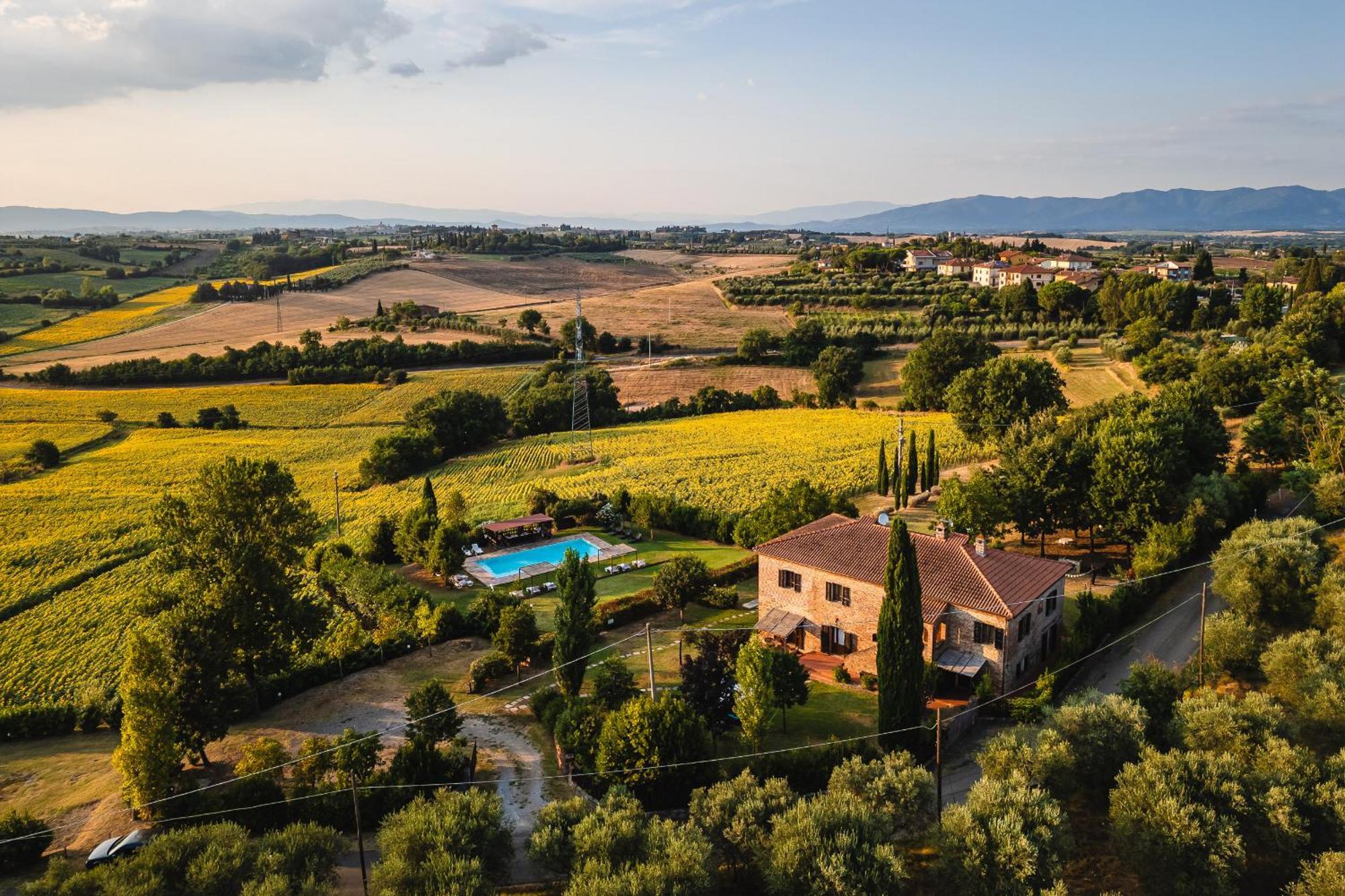 Villa Le Belle Giornate Foiano Della Chiana Exteriör bild